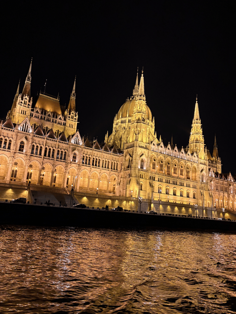 Buildings at night
