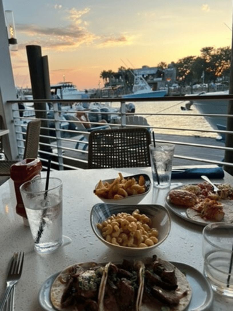 Dinner on water